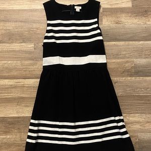 J. Crew Black and White Dress